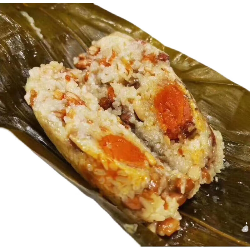 手工粽蛋黄大肉粽子侨乡风味真空即食早餐下午茶零食常 3*200g台山粽