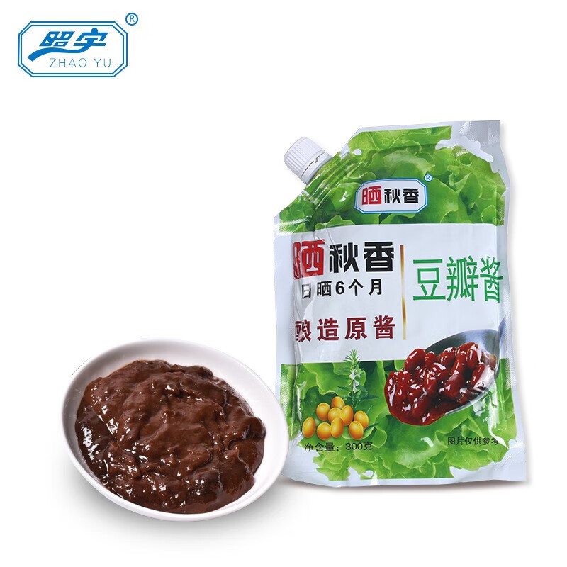 照宇豆瓣酱300g/袋黄豆酱酿造原酱 炒菜佐餐拌面下