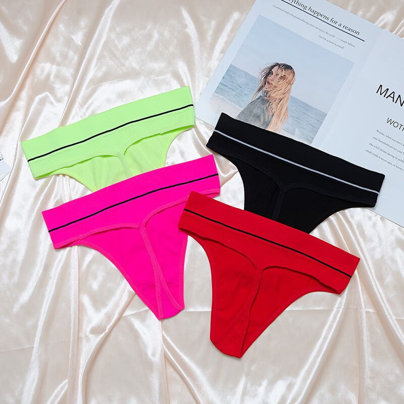 丁字裤女运动tback健身性感一片式t裤欧美新款日常穿透气低腰内裤