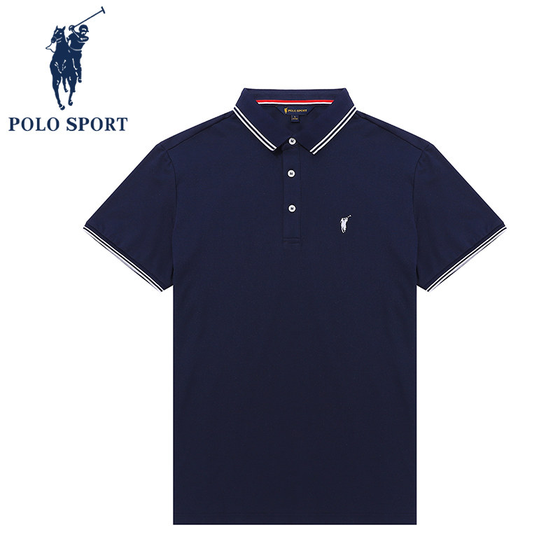 POLO SPORT,polo sport商标 polo sport 【商场同款】短袖男士t恤男2022年新款翻领休闲百搭潮牌