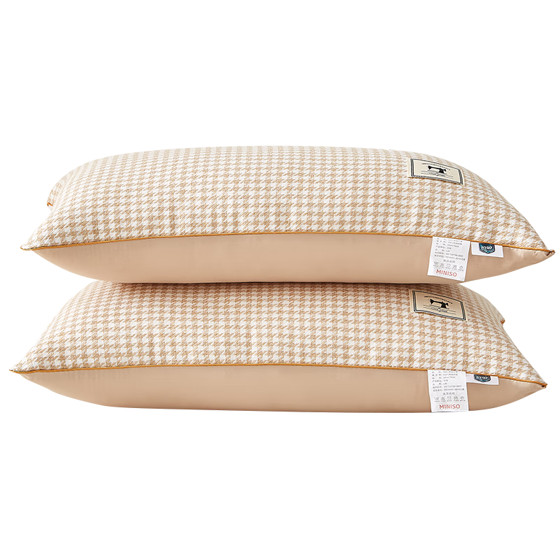 名创优品（MINISO）抗枕头芯一对装（2只装）星级酒店颈椎枕芯抑对枕纤维软枕芯