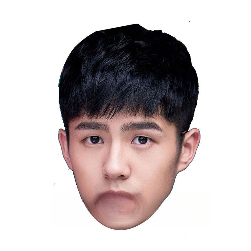 薇欧漫硅胶真人面具来图定做平面纸质婚礼搞笑定制照片明星人脸男神