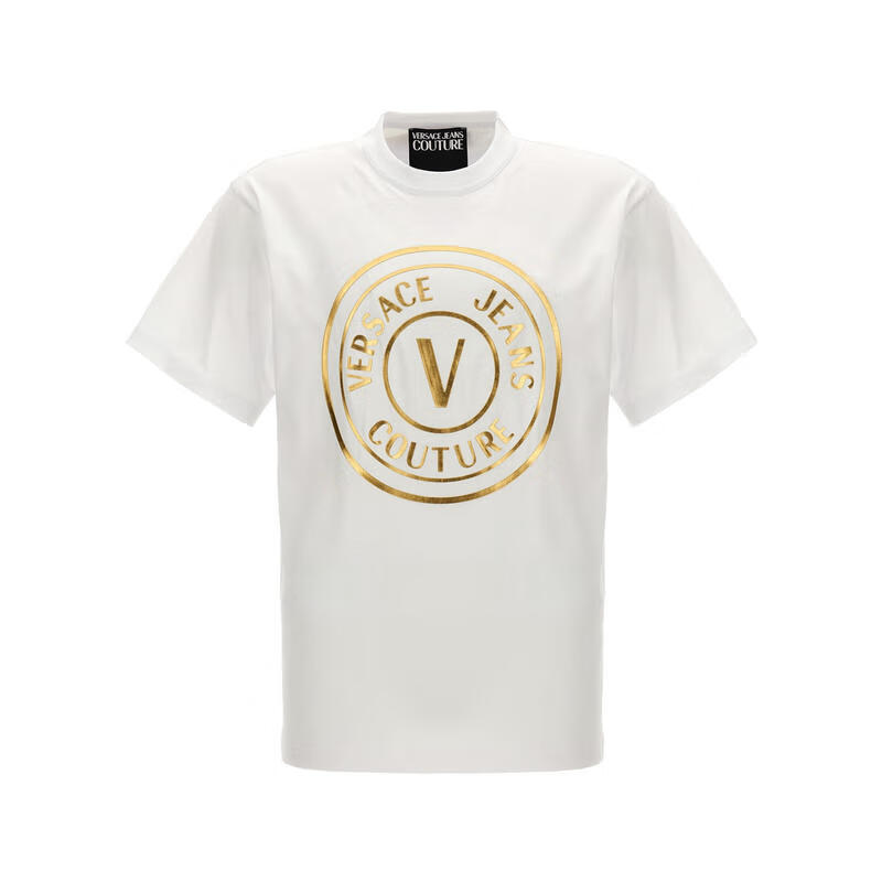 范思哲(versace)【七夕礼物】 编辑精选男士圆领短袖t恤 g03 l