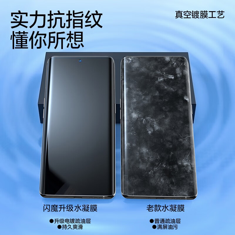闪魔【精选好物】 oppo findx6pro钢化膜x6手机膜x7ultra曲面全覆盖高 Findx7ultra【全屏水凝膜】2片+神器