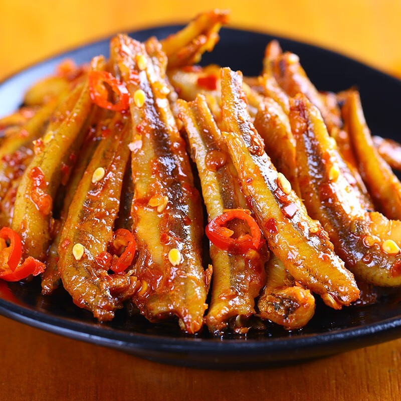 乡乡嘴小鱼仔即食毛毛鱼零食香辣小鱼干湖南特产休闲零食小汁鱼小吃 【混合味】20包140g