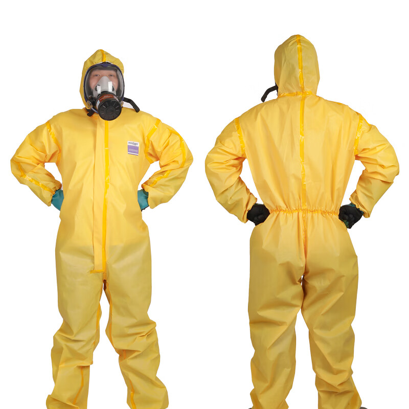 化学防护服轻型连体石油化工厂耐碱实验室防尘服农药喷洒喷漆 防化服1