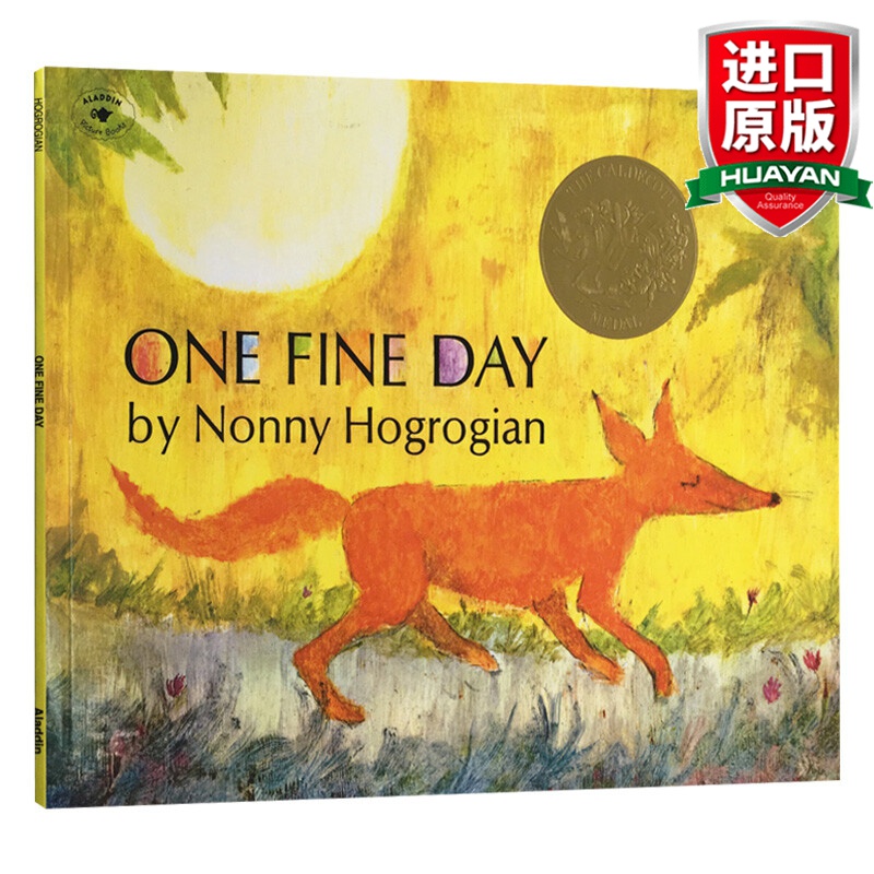 英文原版 晴朗的一天 one fine day 凯迪克金奖 获奖名家绘本 诺尼