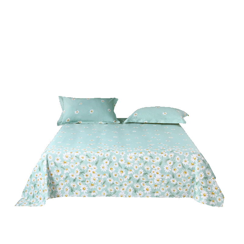 水星家纺抗菌升级100%纯棉床单和床笠