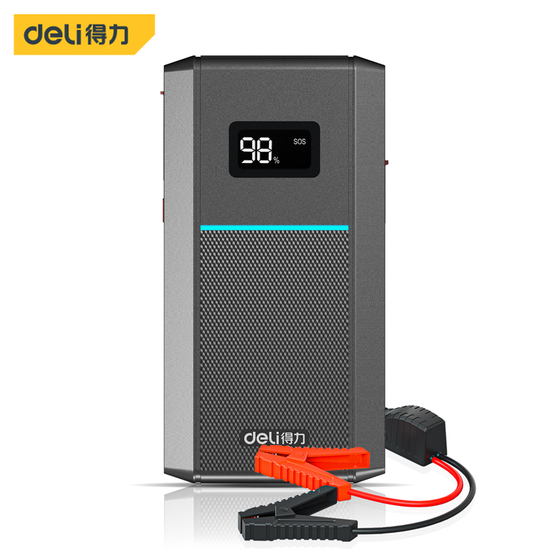 得力（deli）汽车应急启动电源升级款 12V车载电瓶启动汽车搭电启动打火器充电宝手机移动电源 DL891110 
