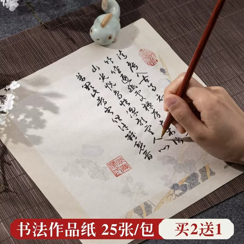 信笺花笺小楷软毛笔小品纸中国风信纸瘦金体行书练习创作专用 芳华 23