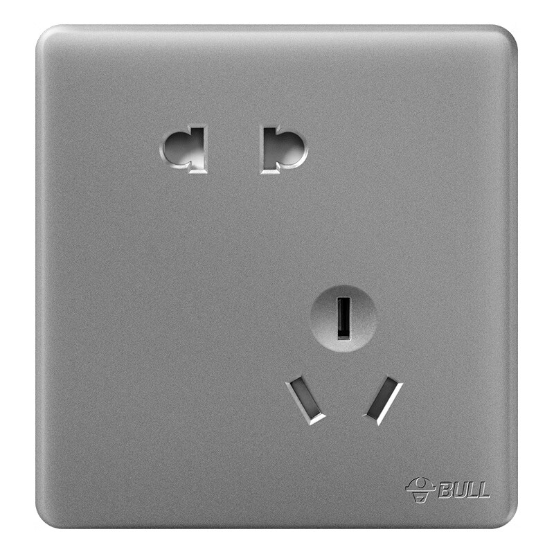公牛(bull) 开关插座 g28系列 斜五孔插座 86型面板g28z223a 星空灰