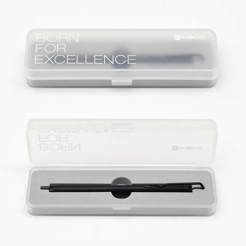 kaco金属中性笔高档按动签字笔简约沉稳男士创意文具办公用品可定制