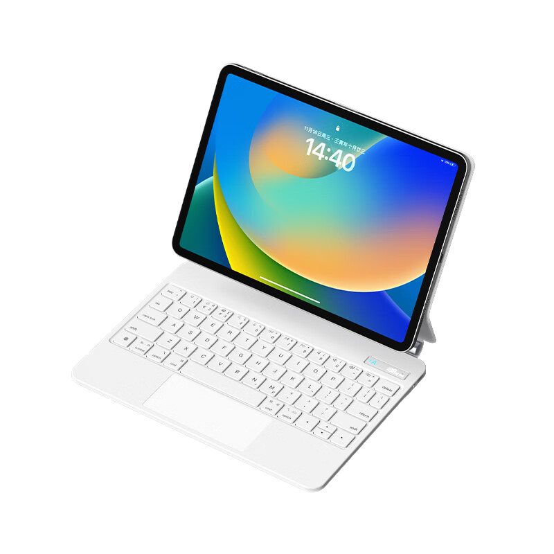 WIWU 【磁吸懸浮】蘋果妙控鍵盤2025款平板ipad pro12.9/13寸air4/5/6保護(hù)套一體式藍(lán)牙鍵盤 旗艦款【櫻花粉】懸浮磁吸妙控鍵盤 Air4/5/6/7丨Pro11寸/10.9寸通