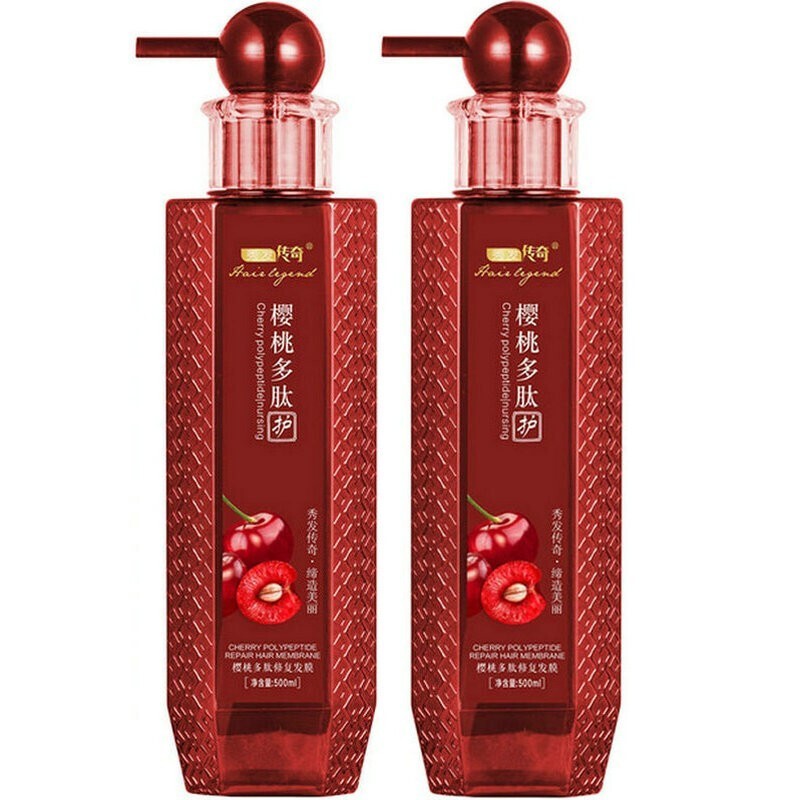 秀发传奇樱桃多肽滋润洗发水500ML 樱桃多肽滋润洗护套装 500ml*2瓶