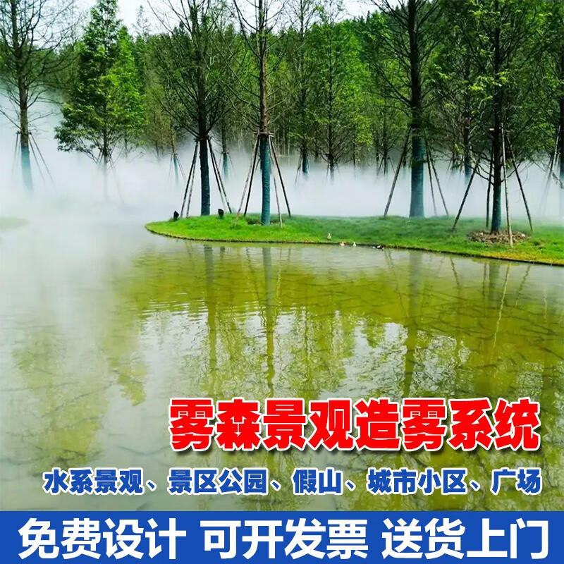 浙仕达雾森系统人造雾高压喷雾机庭院水池造雾机园林景观公园雾化喷雾