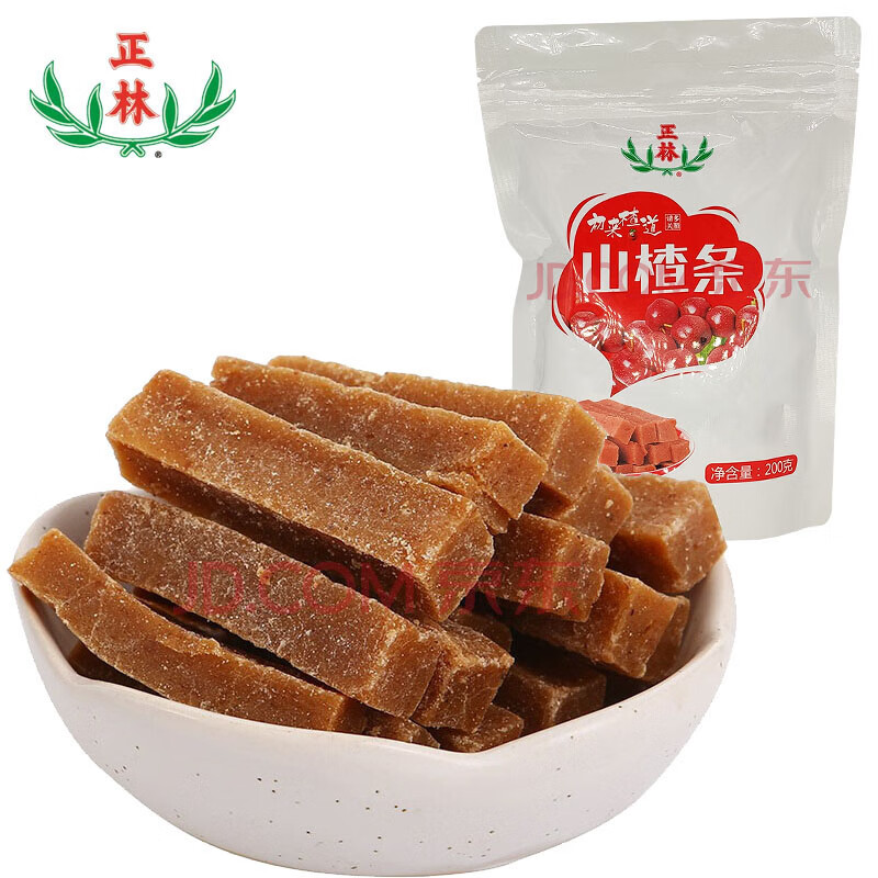 正林 休闲零食 蜜饯干果 原味山楂条200g/袋
