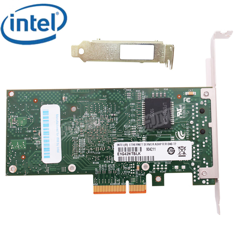 英特尔（Intel） 千兆网卡I340T2双口PCIeX4服务器适配器原厂 E1G42HT