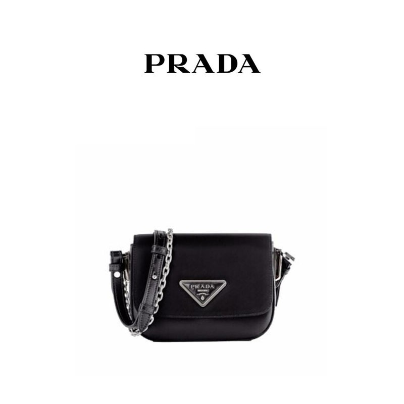 普拉达prada,prada普拉达女包 普拉达prada 女士黑色尼龙和皮革单肩包 1bd261vioo-2dln-f0002情人节