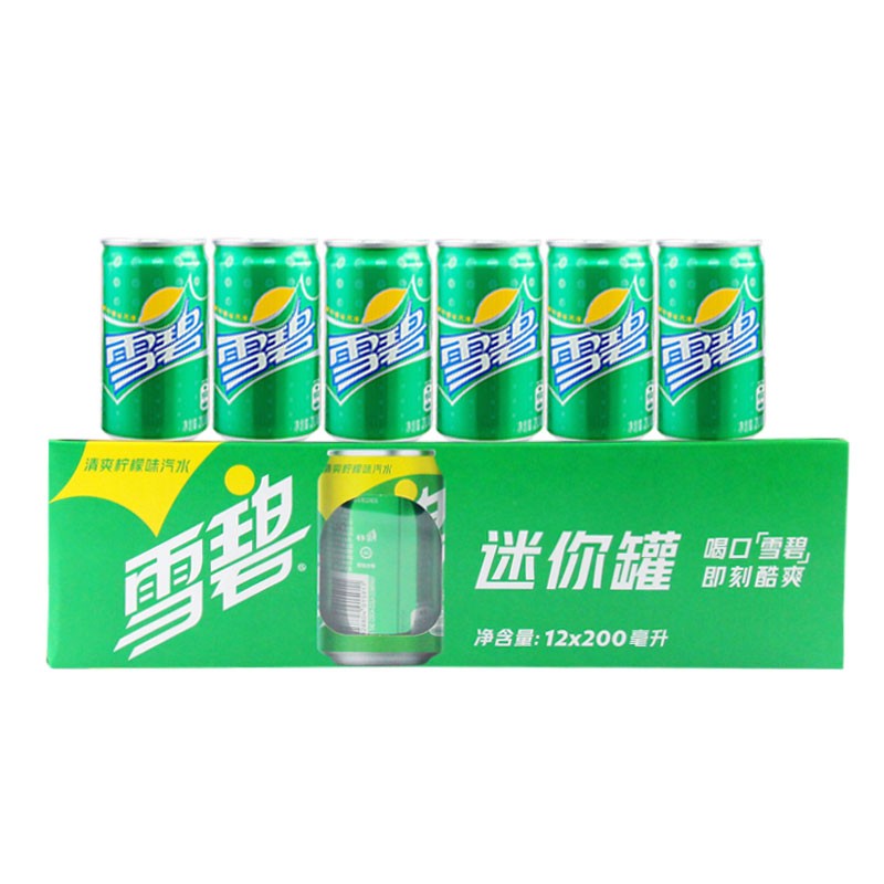 可口可乐迷你罐芬达零度可乐雪碧多口味mini饮料汽水饮品新老包装随机发货 雪碧200ml*12罐