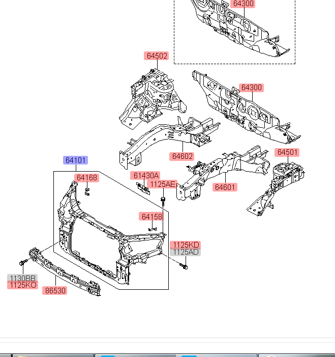 适用于适用于09-2015款起亚新索兰托水箱框架龙门架水箱托架汽车 09