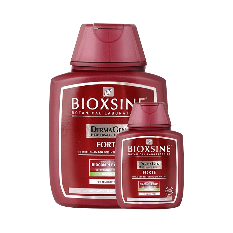 BIOXSINE德国倍优森8倍防脱洗发水 原装进口 控油持久蓬松 强效八倍止脱 300ml+100ml