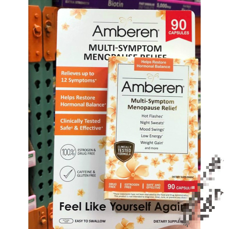 美国 amberen multi-symptom 更年期90胶囊