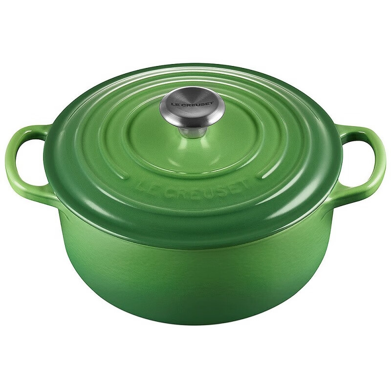 酷彩(le creuset)铸铁珐琅锅s级24cm圆形汤锅炖锅 翠竹绿