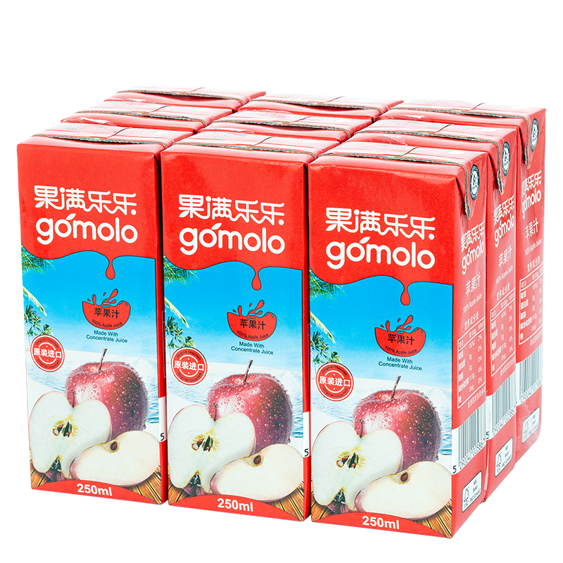 果满乐乐苹果汁价格走势及口感测评|查饮料京东历史价格