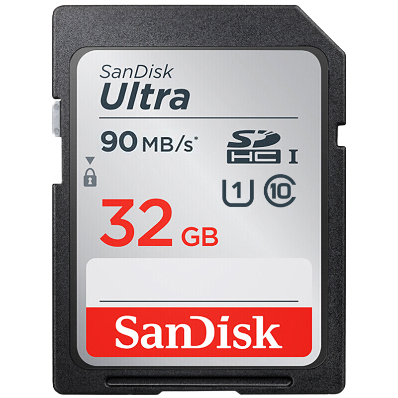 SanDisk 闪迪 Micro-SD存储卡 32GB（USH-I、Class 10、U1）+SD存储卡盒