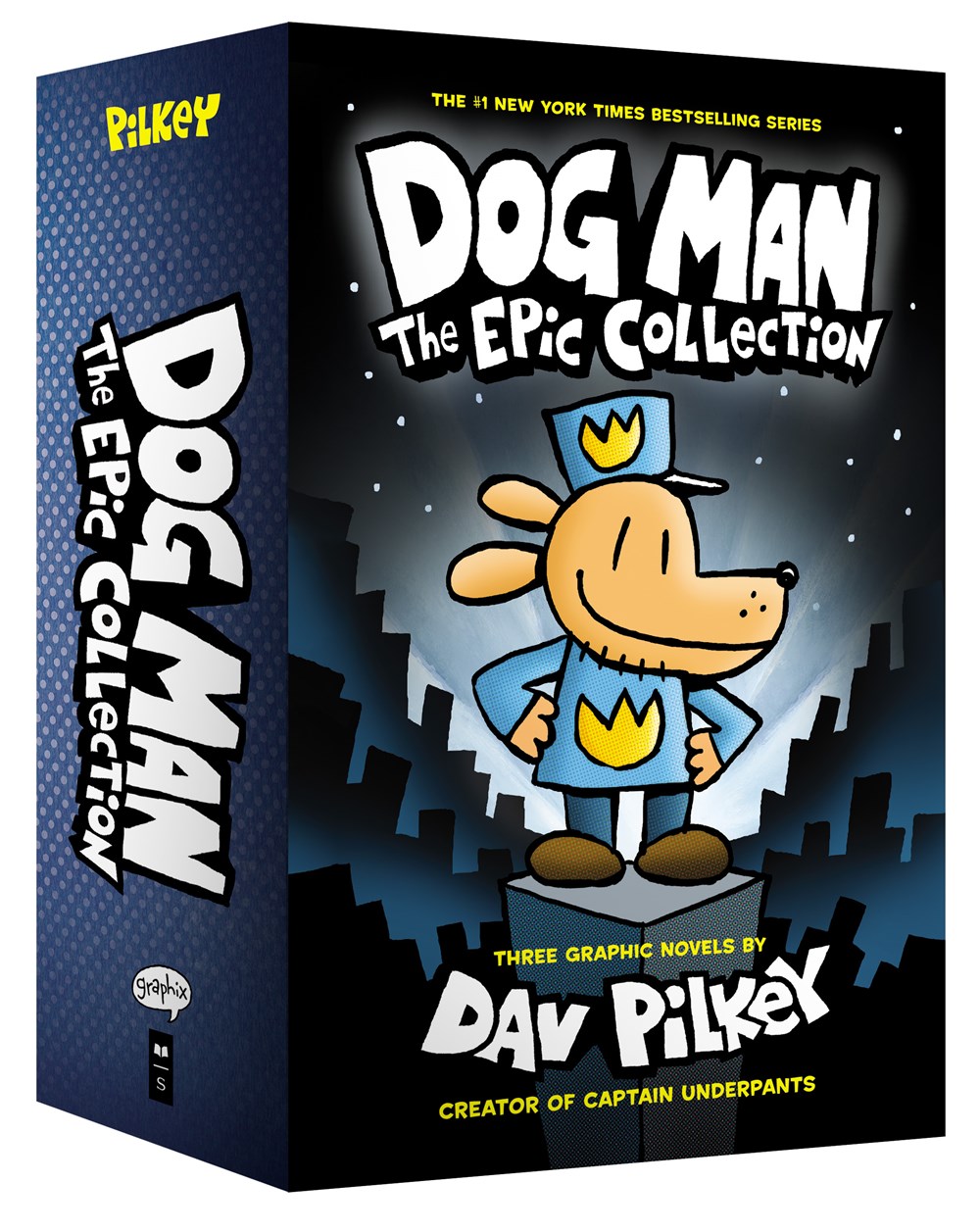 学乐 神探狗狗套装1-3 英文原版进口 正版 儿童漫画书 Dog Man （7-12岁）