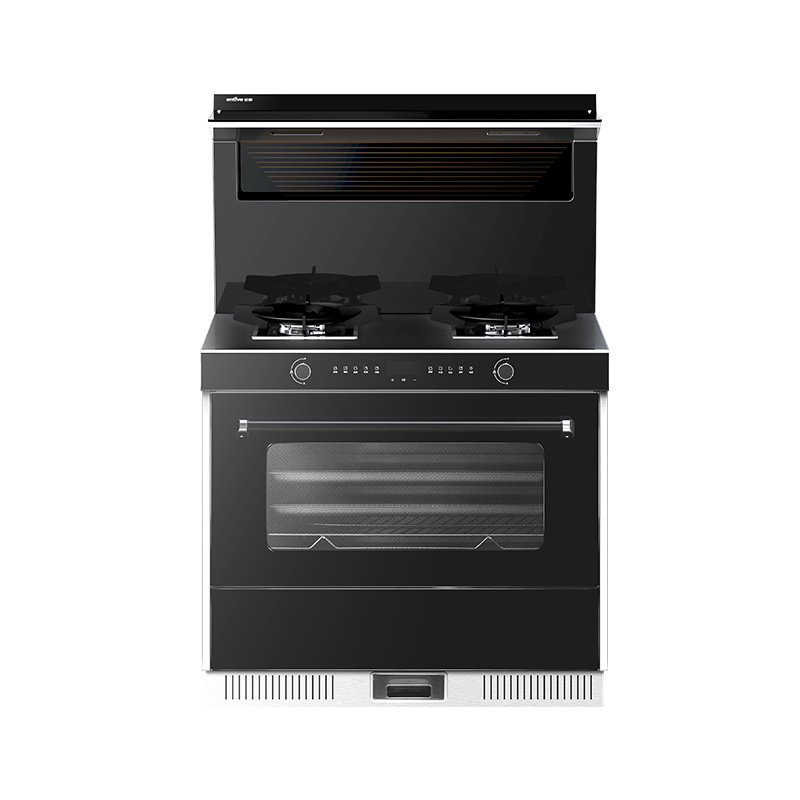 亿田（entive）ZM902ZK 集成灶蒸烤一体 家用蒸箱烤箱 黑晶工艺台面 17.5超强吸力 液化气