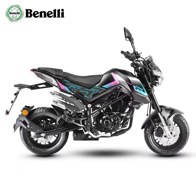 国威全新贝纳利小暴龙tnt125机车摩托车街车小怪兽整车可上牌 黑色