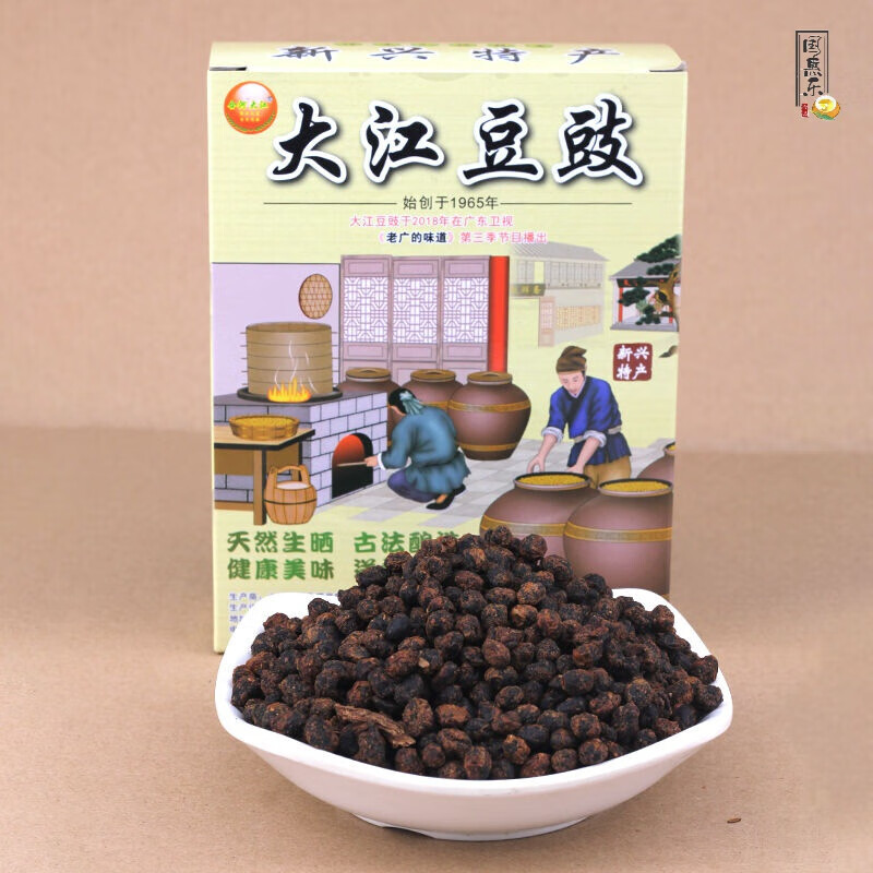 大江豆豉 老广的味道 黎海泉豆豉 干豆豉 黄豆豉 400克/盒 400g