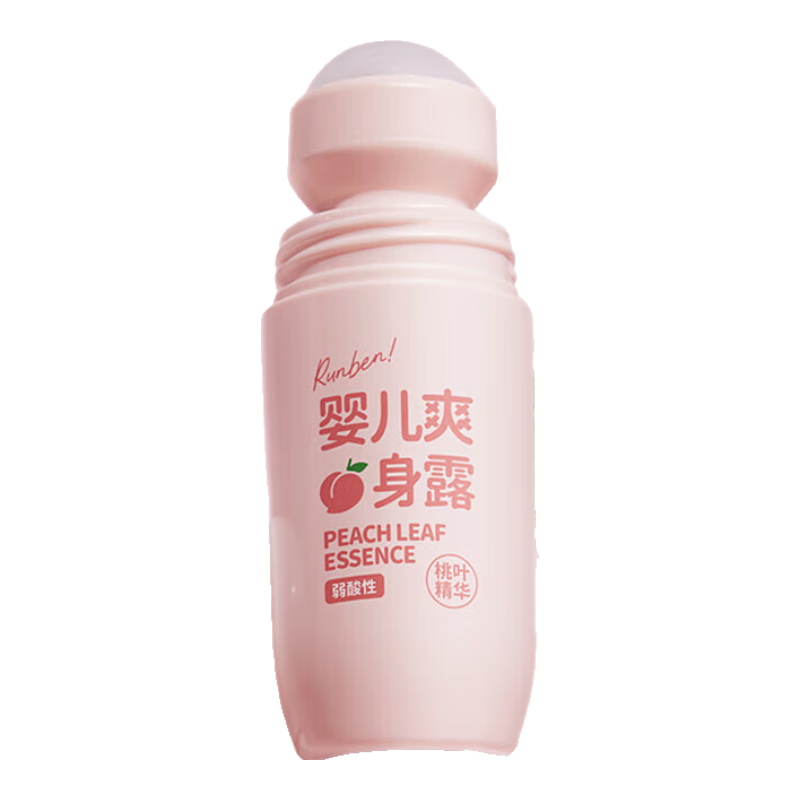 潤(rùn)本桃子水噴霧爽身露嬰兒新生寶寶用脖子痱子水液體爽身粉桃葉精華 【2瓶】走珠爽身100mlX2瓶