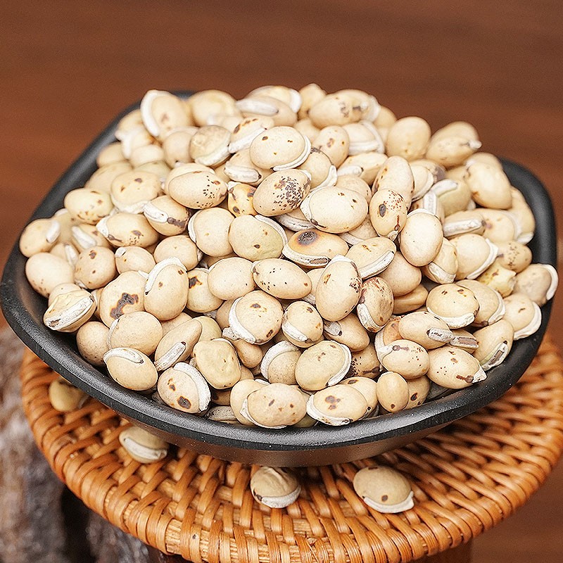 道源堂 炒白扁豆 500克 炒熟白扁豆 大粒 无硫熏中药 炒白扁豆药用 炒