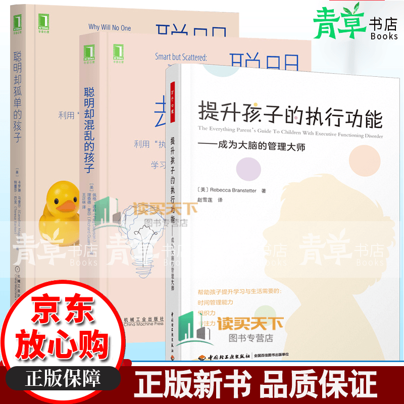 聪明却混乱的孩子+聪明却孤单的孩子+提升孩子执行功能 成为大脑的管理大师 执行功能和技能训练 提升孩子学习力专注力和社交能