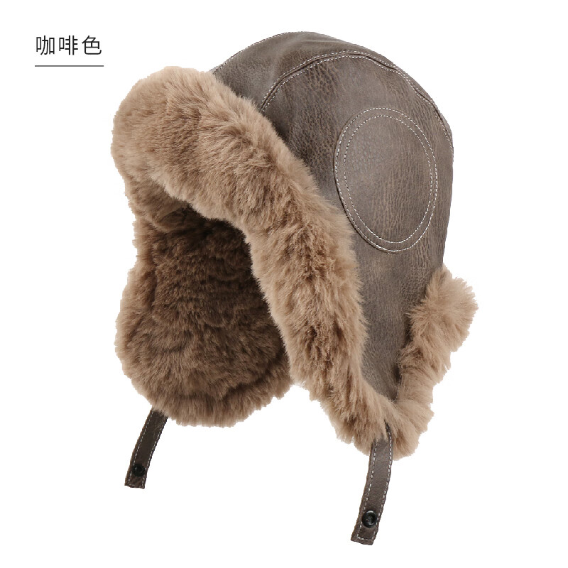 蜜凡苏狗皮帽子东北雷锋帽男冬加厚保暖帽防风防寒皮帽子冬季男士骑车