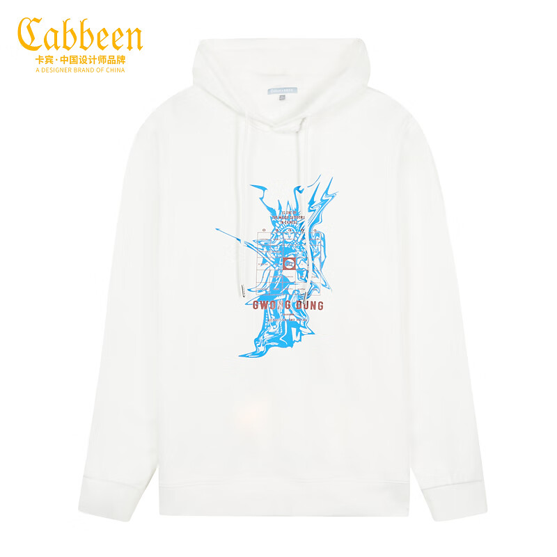 卡宾男装连帽卫衣21秋冬新款广东粤剧印花A 米白色12 50/175/L怎么样,好用不?