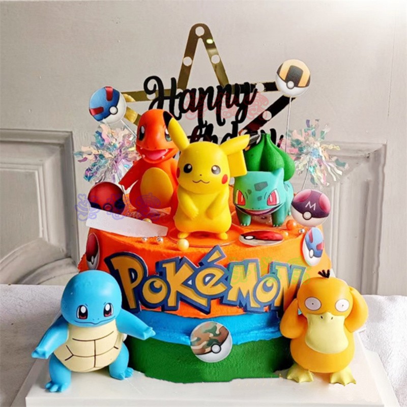 生日蛋糕神奇宝贝杰尼龟宝可梦男孩女宝儿童全国同城配送 i款 10英寸