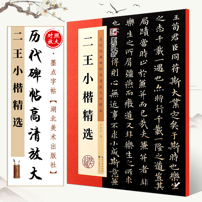 正版二王小楷精选 历代碑帖高清放大对照本 墨点字帖 王羲之王献之