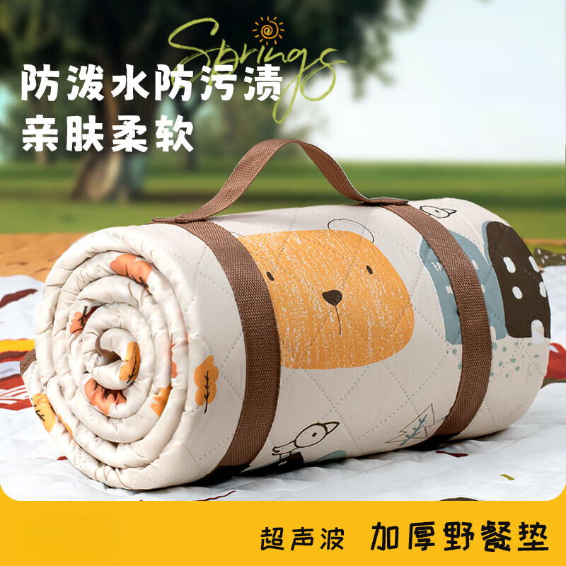 SMVP野餐墊防潮墊加厚便攜戶外露營(yíng)野營(yíng)沙灘草地野炊防水墊子帳篷地墊 【超聲波六層加厚款】 2*1.5m動(dòng)