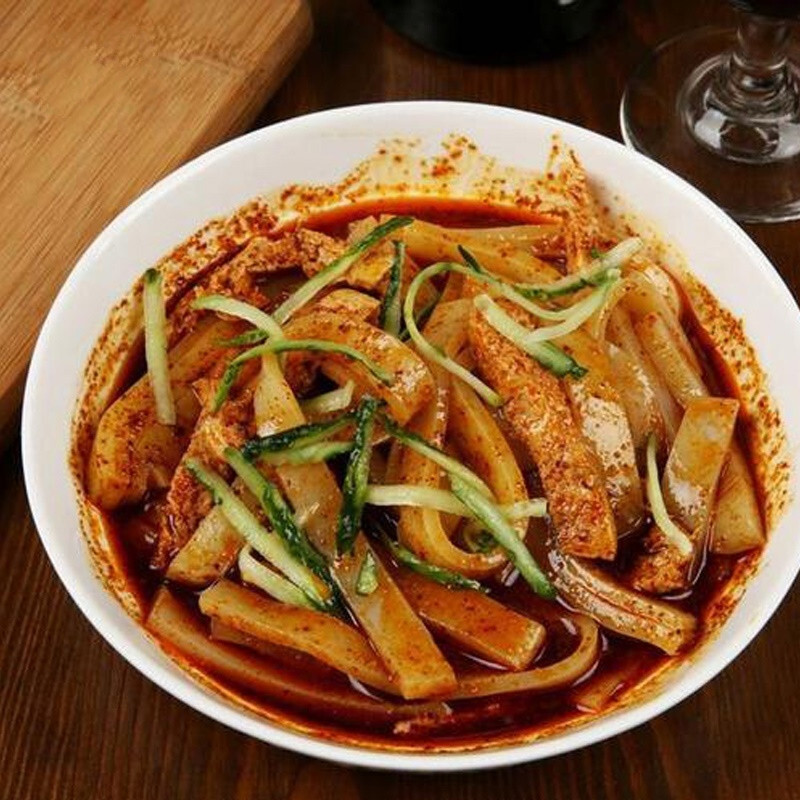 虎钢馋灵丘苦荞凉粉山西大同特产全国地方特色小吃兰州甘肃甜胚子荞粉