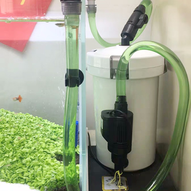森森鱼缸过滤器前置过滤桶水族箱草缸龟缸外置过滤设备滤筒 hw-604配