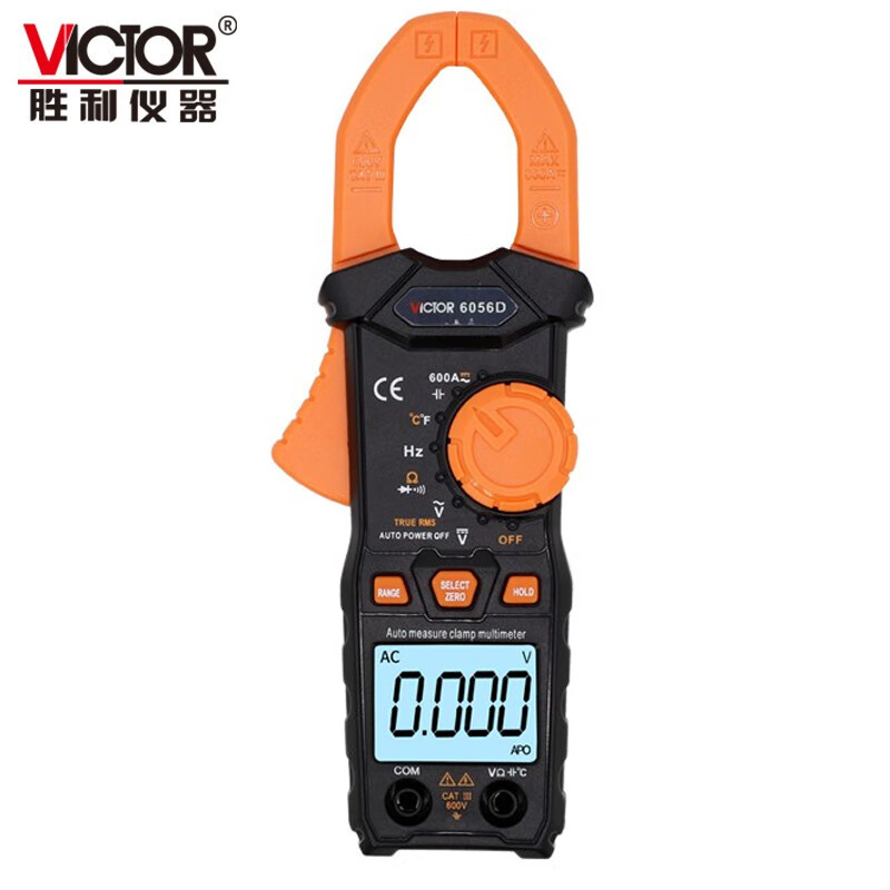 胜利仪器(victor)victor6056d 钳形表 数字钳形万用表 高精度数显电流