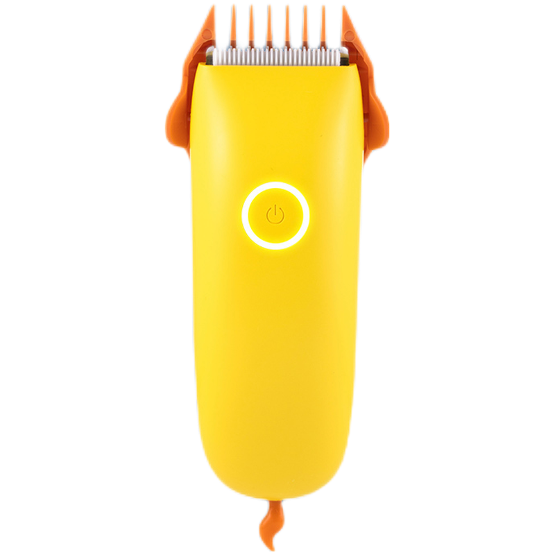 康佳（KONKA）儿童理发器婴儿剪发器低噪音宝宝剃头器整机防水成人可用理发推子不卡发USB快速充电 黄色《豪华套装》
