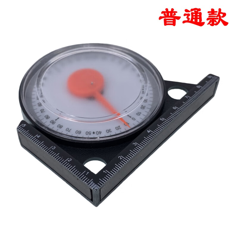 贴瓷砖瓦工神器角度测量仪倾斜计 测量角度角度偏摆仪带磁 黑色(普通