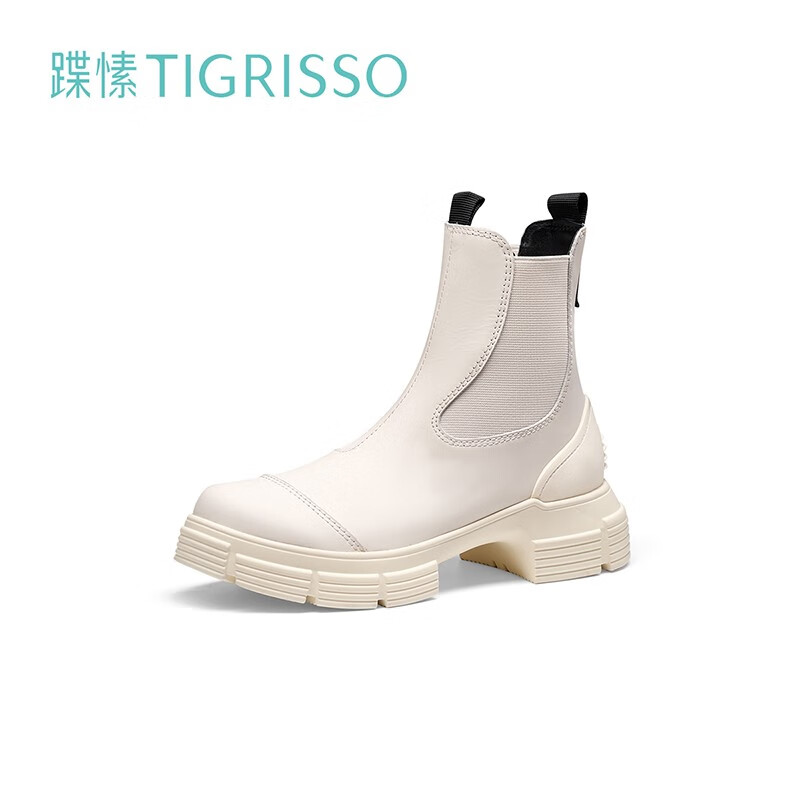 ��㺣�TIGRISSO�����¿�ţƤ�ж�������һ�ŵź��������ͲѥTA43731-51 ��ɫţƤ��/��ɫ֯�� 35 225mm