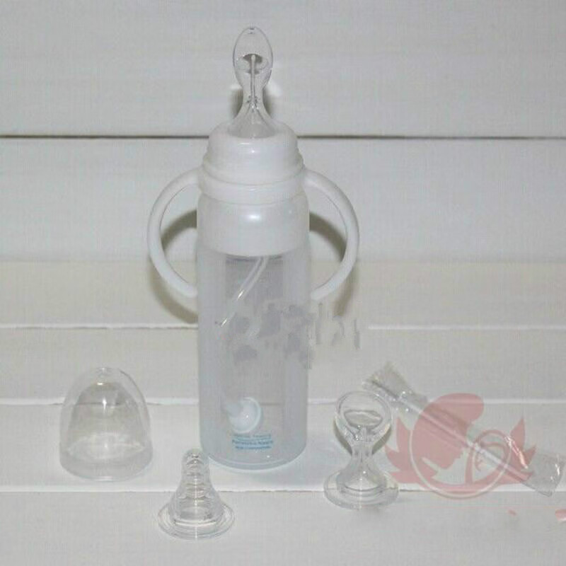 腭裂唇裂唇腭裂专用奶嘴奶瓶防呛奶胀气裂隙手术前后可挤压软奶瓶勺子