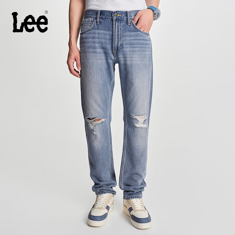 Lee商场同款新品705标准锥形中浅蓝男牛仔裤潮流A05227 中浅蓝 31 263元(需领券)