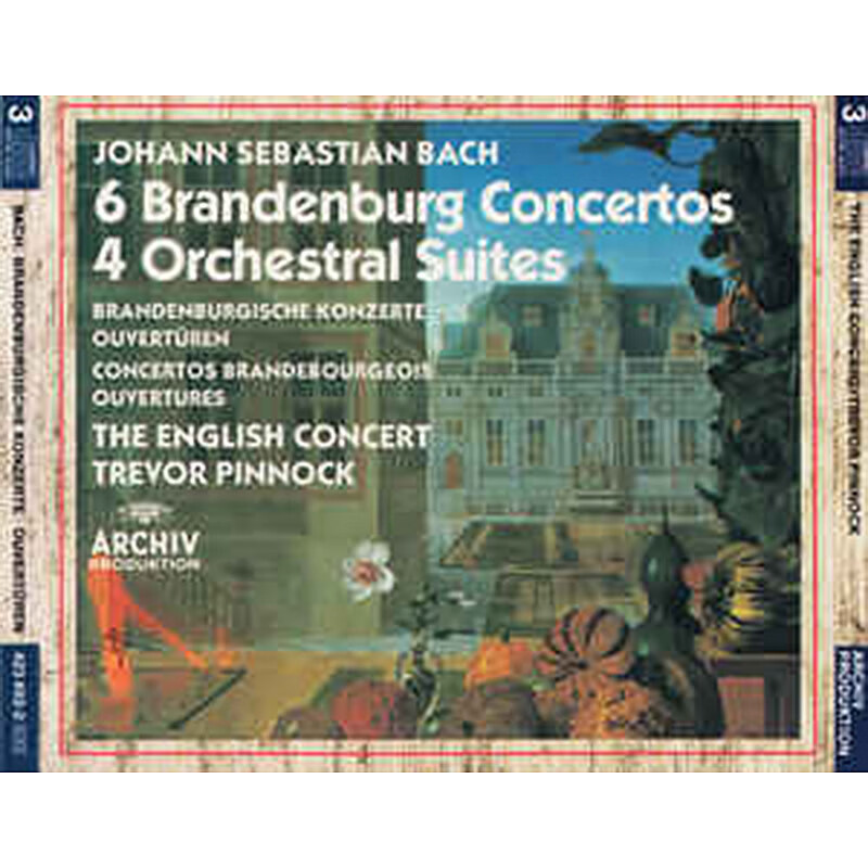 【中图音像】巴赫：勃兰登堡协奏曲 管弦乐组曲 平诺克（3CD）Bach: 6 Brandenburg Concertos / 4 Orchestral Suites 原版cd碟车载cd 环球 古典音乐